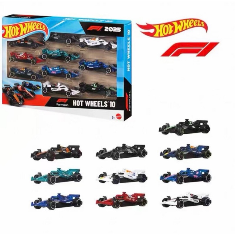 Model Kit Ferrari - Hot Wheels Jmm24 F1 Rennwagen 10-teiliges