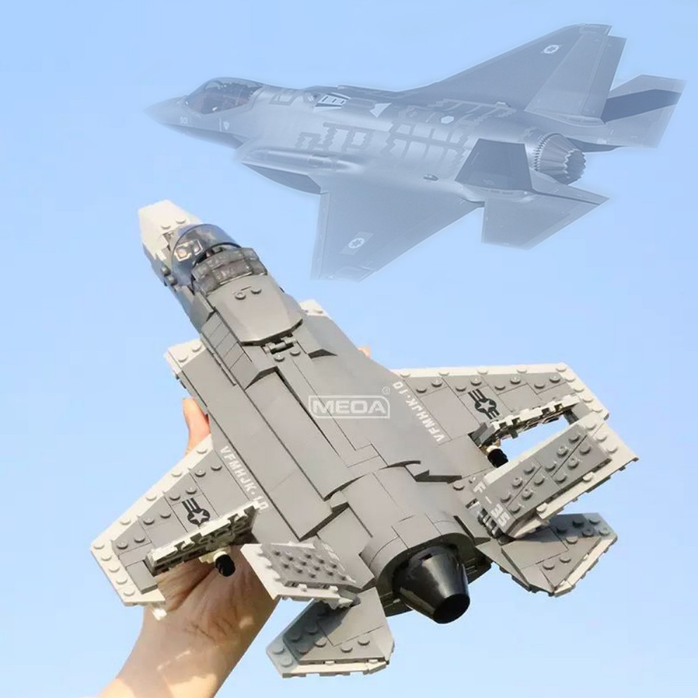 Model Kit Ww2 - 646 stücke F-35 Blitz II Flugzeug