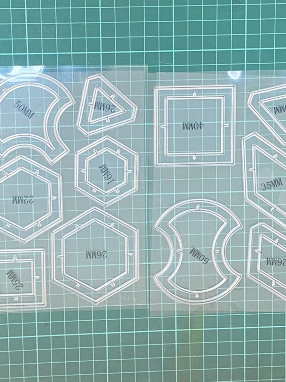 Model Kit Tool - Neues handgefertigtes Stoff-DIY-Patchwork-Wanddekorations-Set mit Acryl-Stempeln, 11