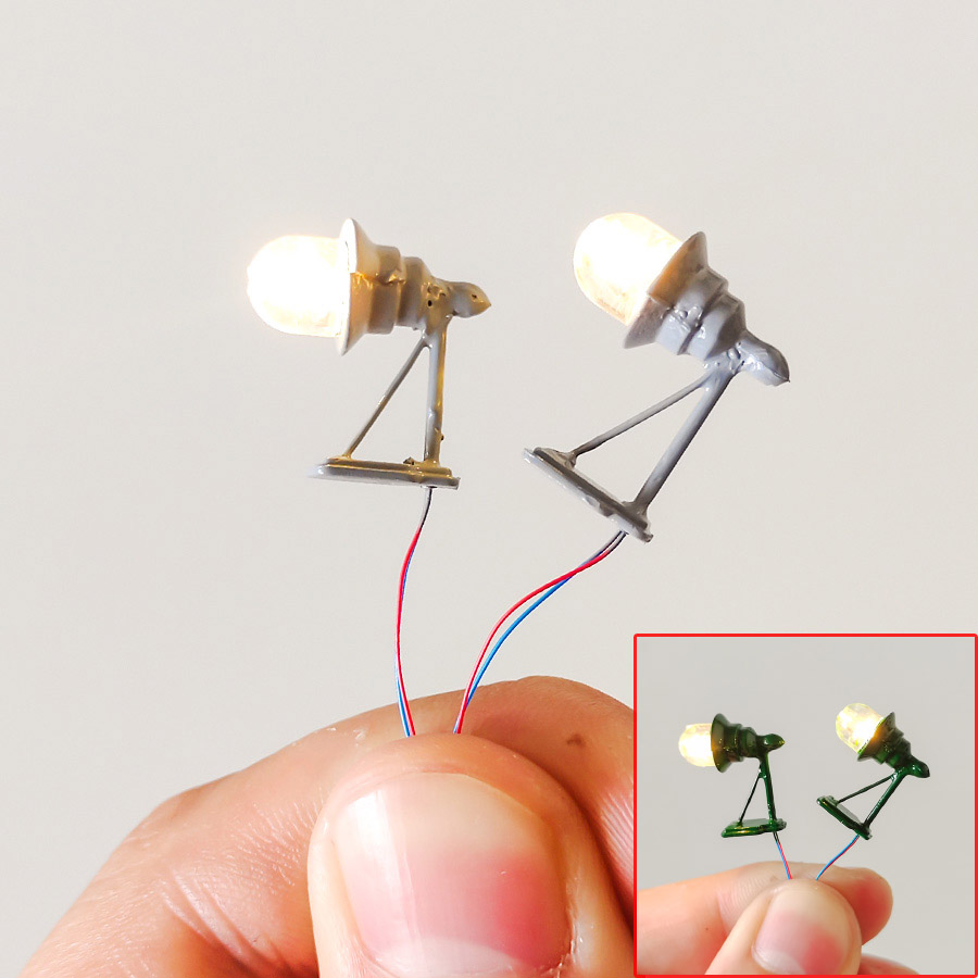 Model Kit Wall E - 2Pcs Miniatur 3V Led-leuchten Modell Diy