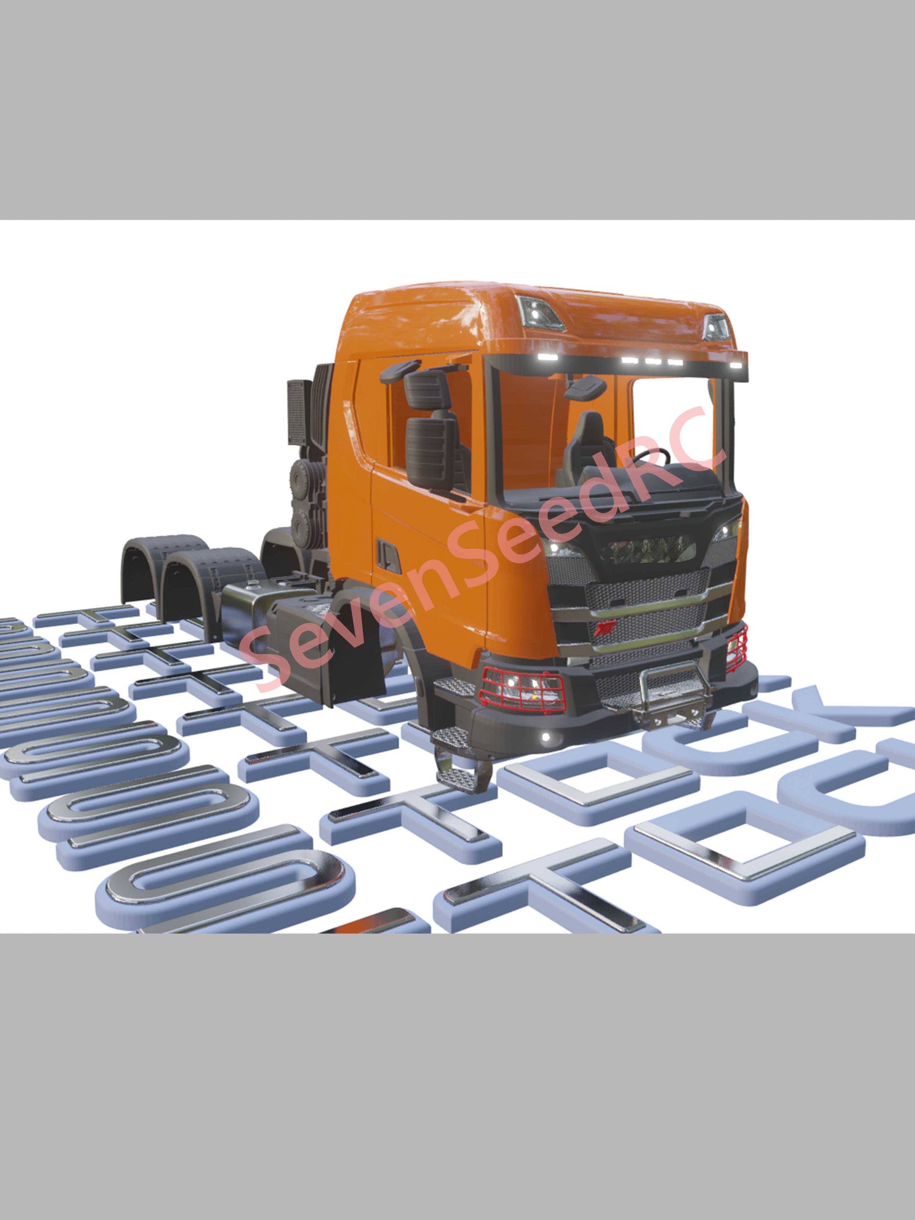 Model Kit Jdm - 3D-gedrucktes LKW-KIT SCANI XT G-Serie 1/14