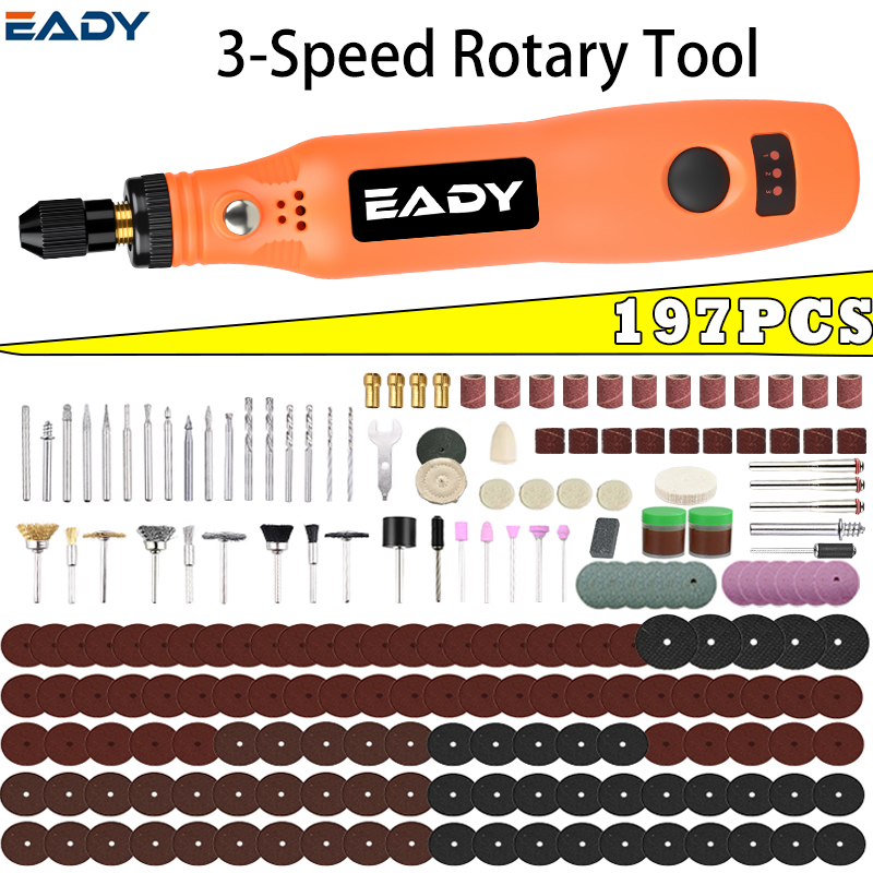 Model Kit Tool - USB-Akku-Rotationswerkzeug-Set – Mini-Elektrobohrer für Metallpolieren, Modellbau,
