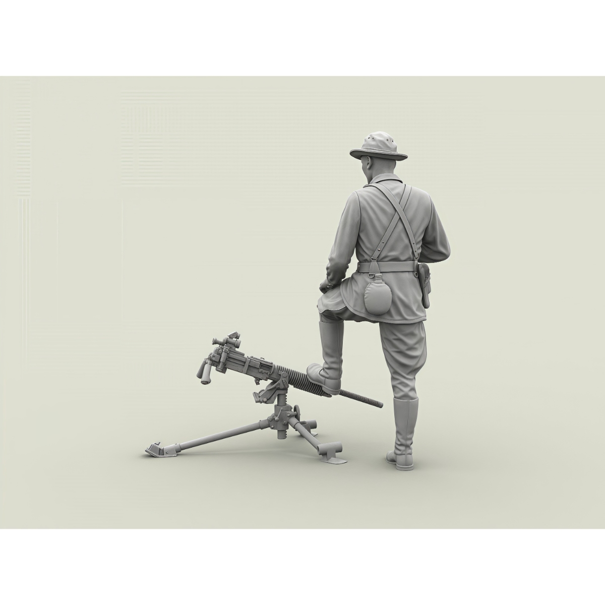 Model Kit Weapons - Unbemalter Resin-Modellbausatz im Maßstab 1:35, Leutnant
