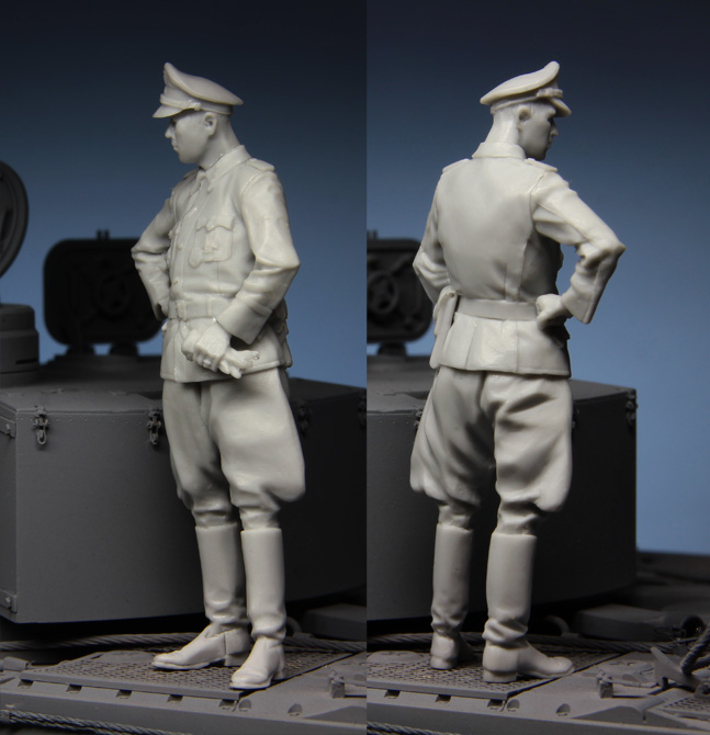 Model Kit Ww2 - 1:35 Resin-Bausatz „Offizier in Kursk“ Unmontierte