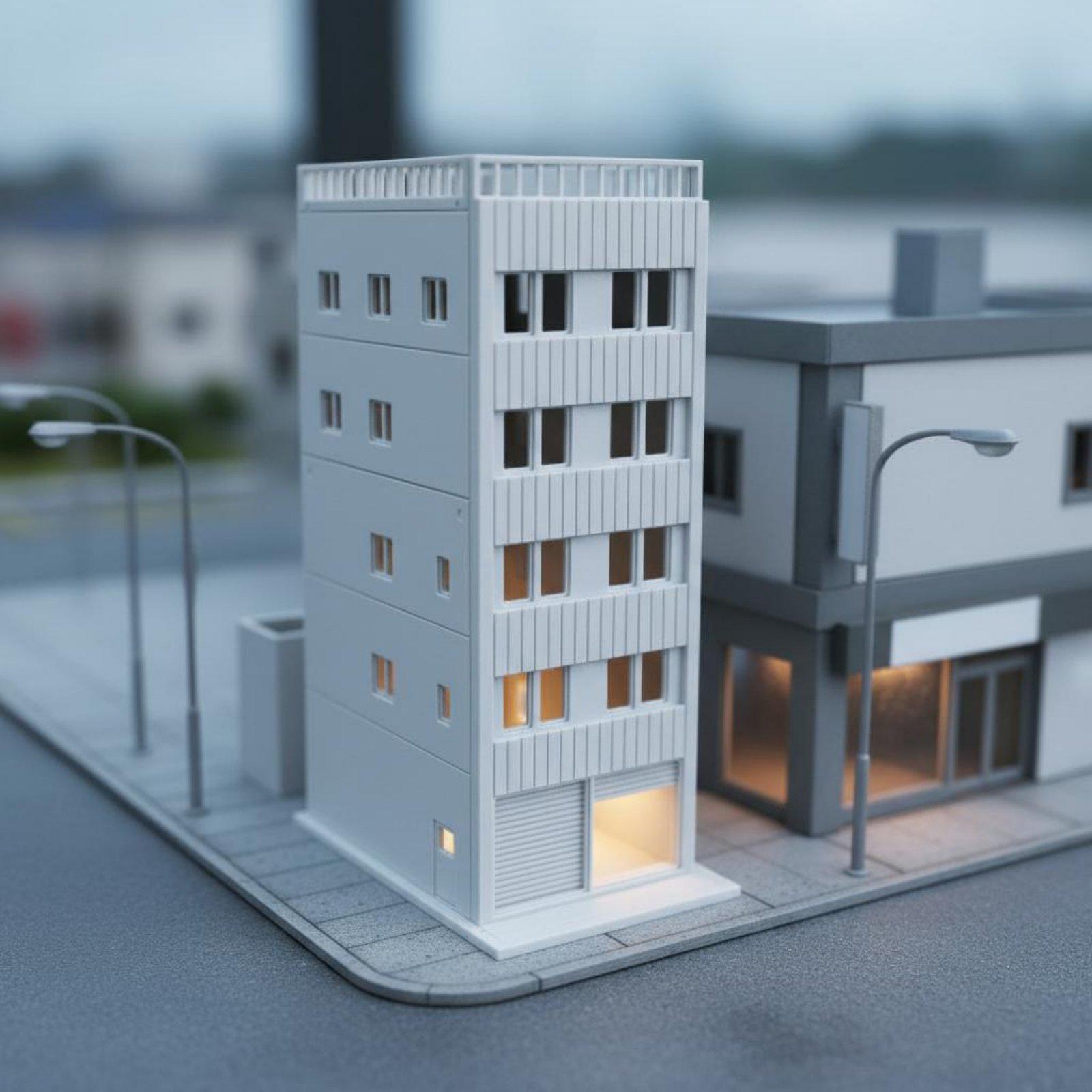 Model Kit Toy - Miniatur-Bausatz Japanisches Hausmodell für Architekturprojekte und