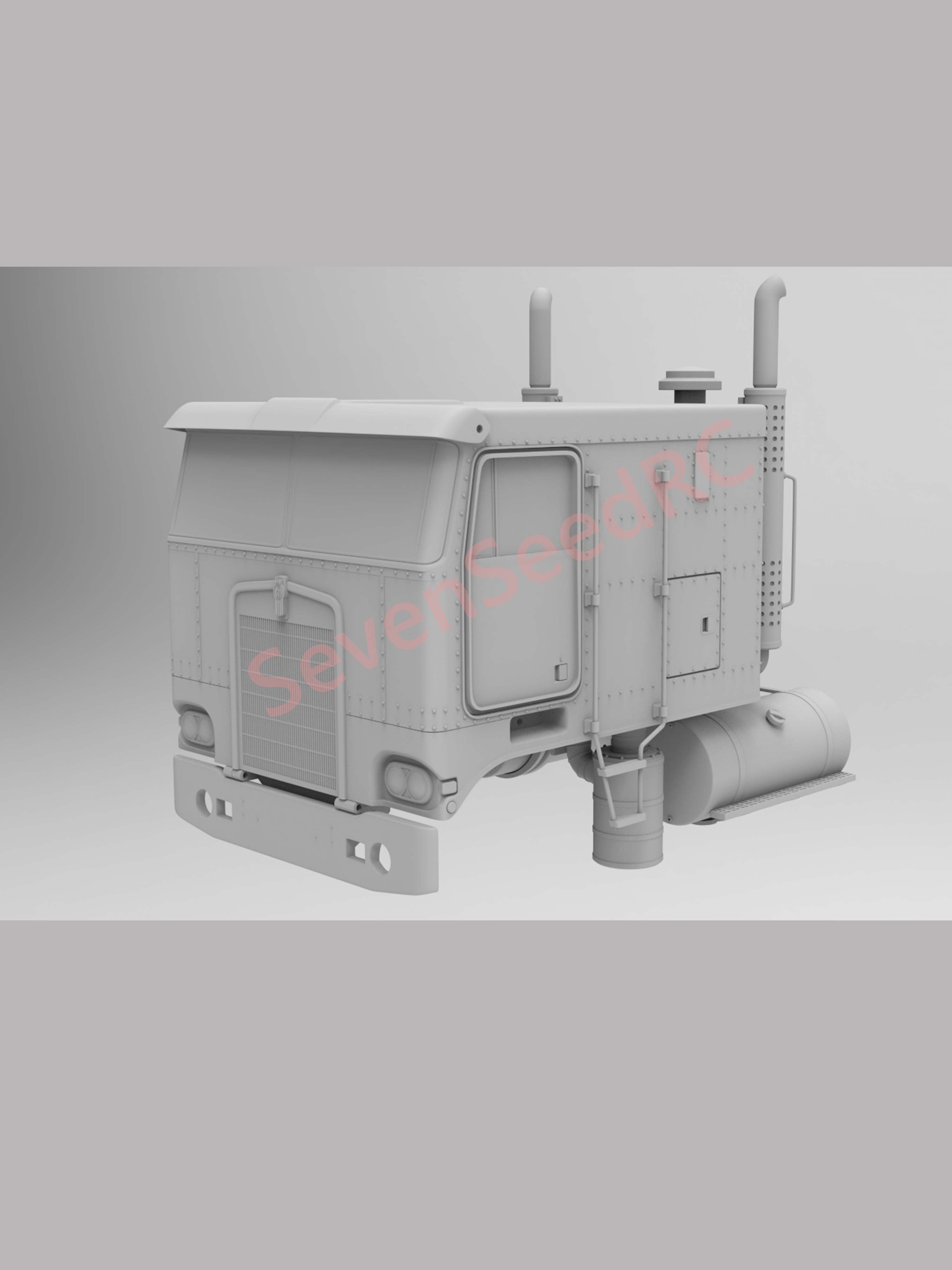 Model Kit Jdm - 3D-Druck-LKW-Cab-Kit KENWORTH K-100 FLAT TOP 110