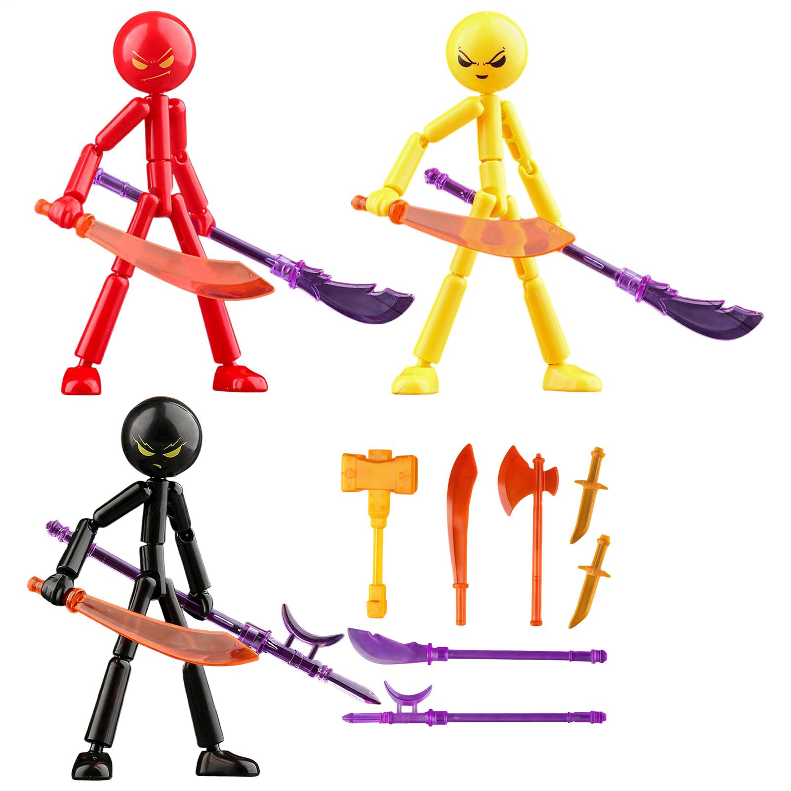 Model Kit Weapons - DIY Beweglicher StickMan Figuren-Bausatz Gelenkige Actionfigur