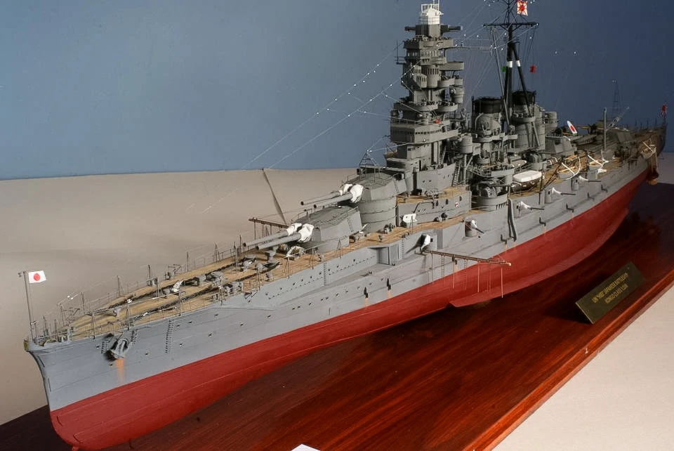 Model Kit Ww2 - Maßstab 1:200 WW2 Schlachtschiff Hiei DIY