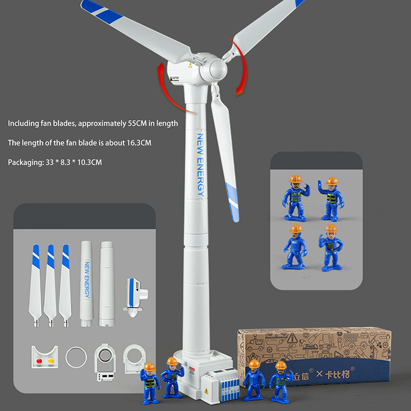 Model Kit Toy - Windturbinenmodell für Kinder, Simulationsspielzeug – großes