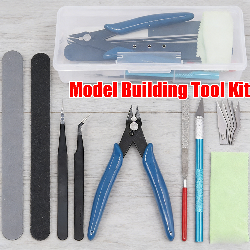 Model Kit Tool - Komplettes Gunpla-Modell-Werkzeugset, unverzichtbare Montagewerkzeuge für den
