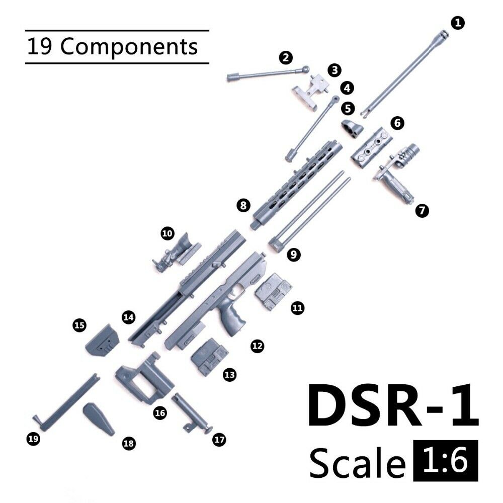1/6 Maßstab DSR1 Gewehrmodell  – Model Kit Weapons Bewertung und Preis