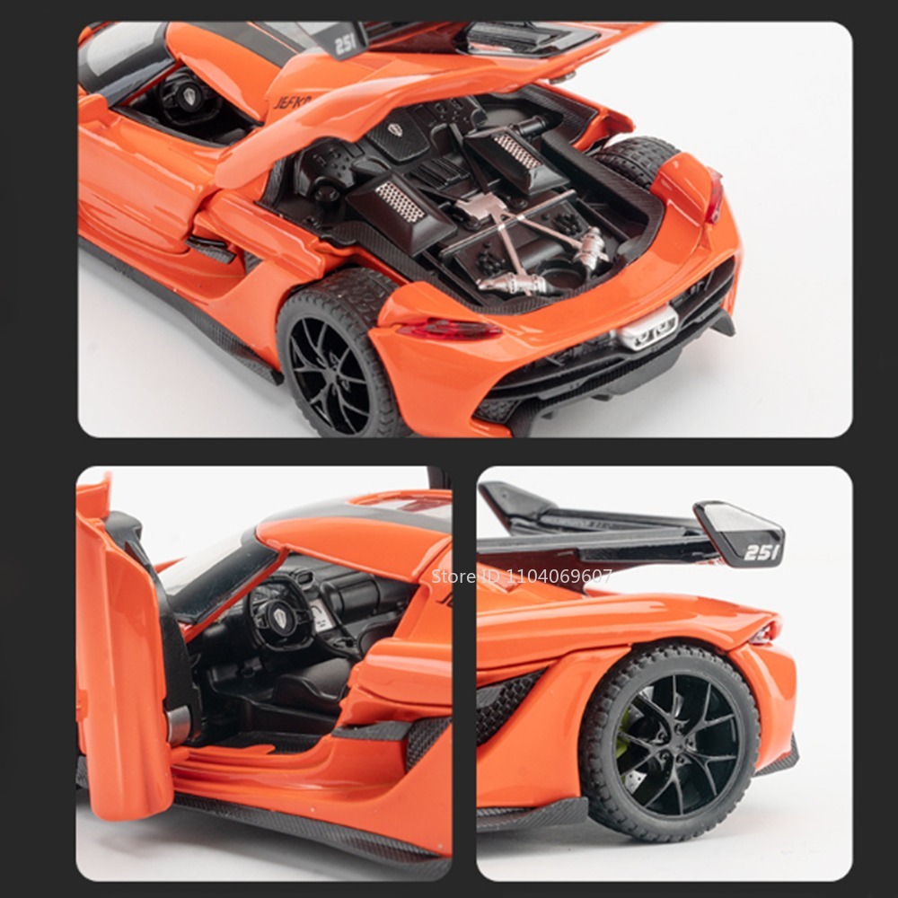 Maßstab 1:32 KNSG Jesko Auto M – Model Kit Ferrari Bewertung und Preis
