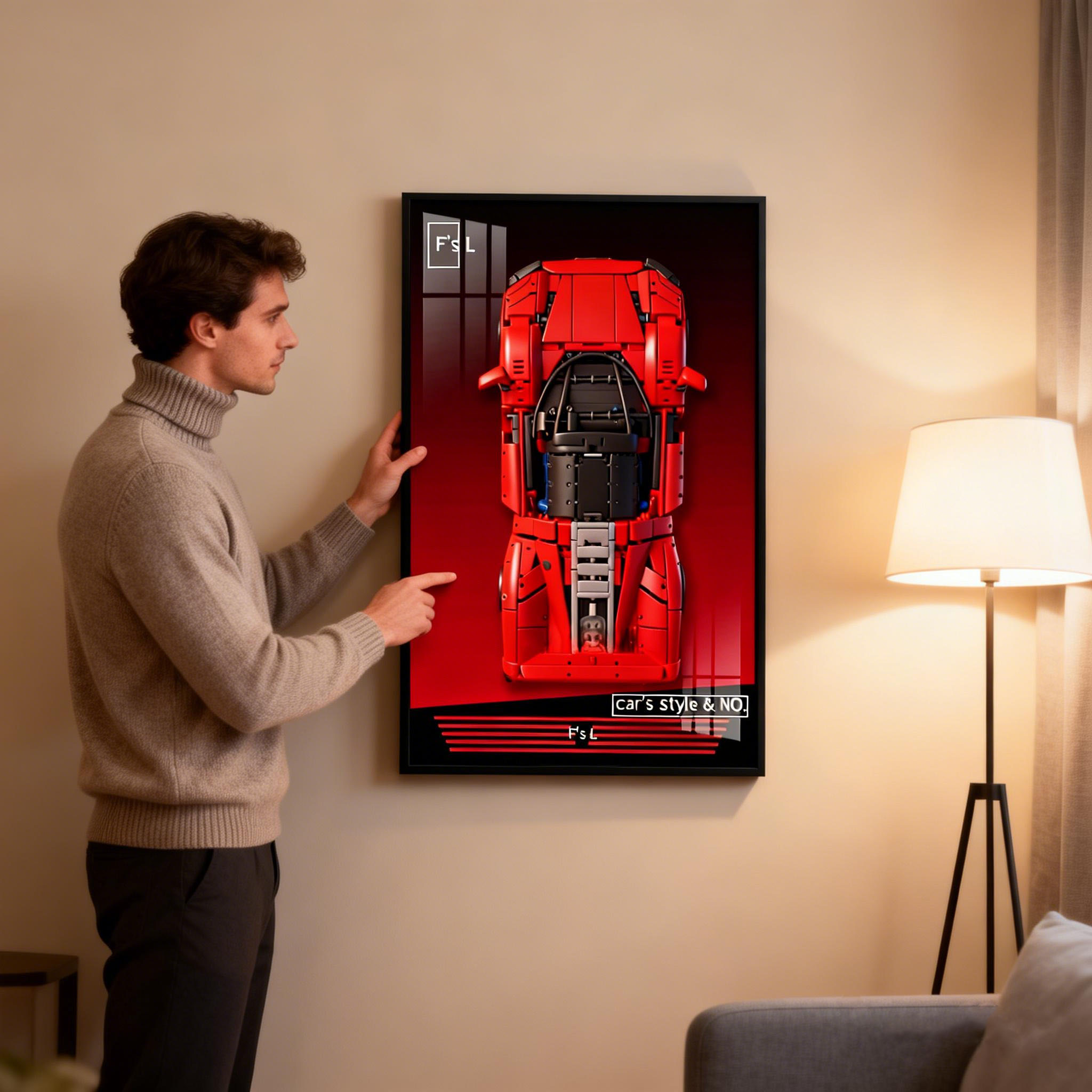 NEUE Fotorahmen-Wandhalterung  – Model Kit Ferrari Bewertung und Preis