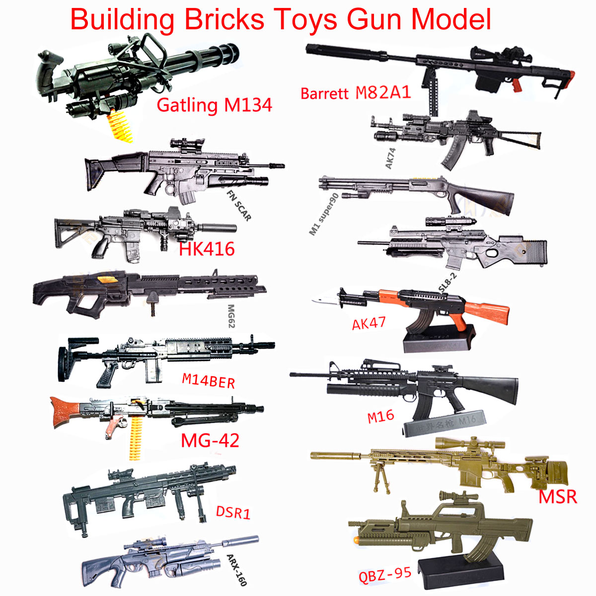 1:6 Maßstab Spielzeug-Miniatur – Model Kit Weapons Bewertung und Preis